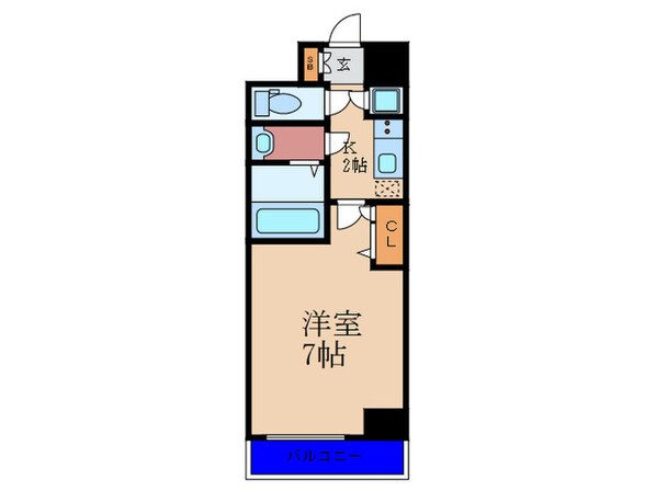 ﾌｧｰｽﾄｽﾃｰｼﾞ梅田WEST(1203)の物件間取画像